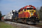 Intermodal 204 rolls north behind a pair of EMD's